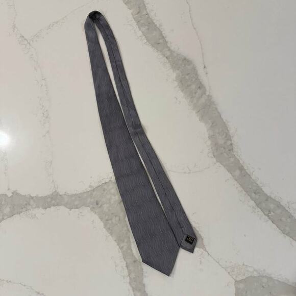 Mario Masotti Necktie Elegant Gray Handmade Silk Tie Workwear Corpcore Career - Picture 1 of 4